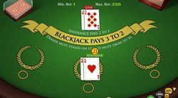 table blackjack cartes